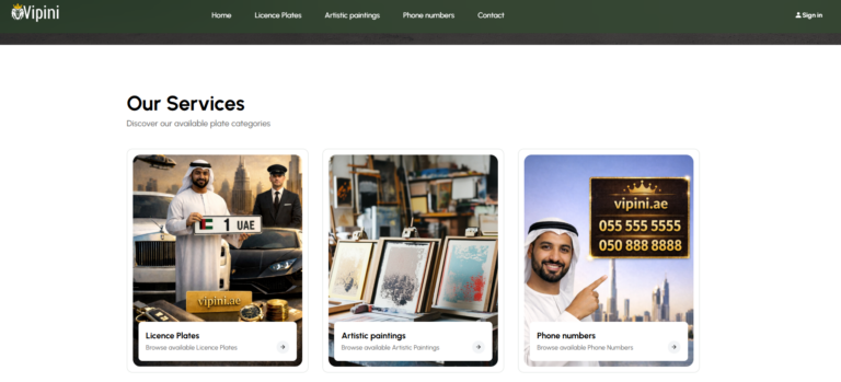 Vipini: A Marketplace Leader for License Plates and Phone Numbers in Dubai